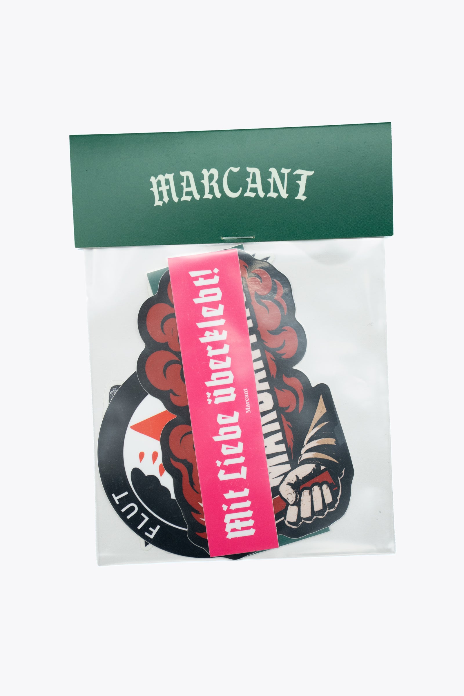 Marcant Stickerpack · 5 Stück · Verpackung