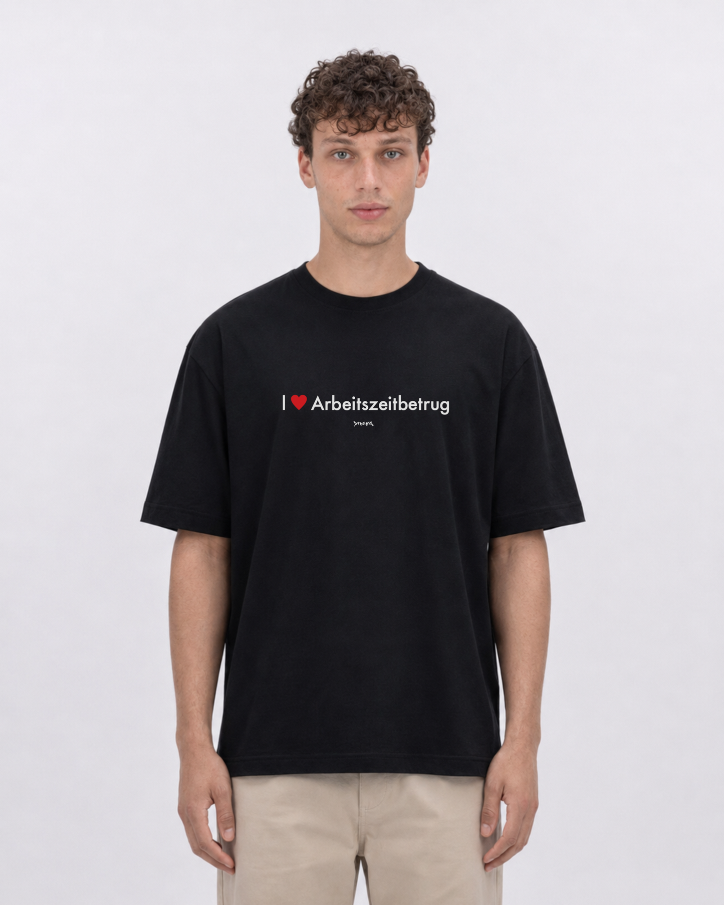 T-Shirt - I ❤️ Arbeitszeitbetrug